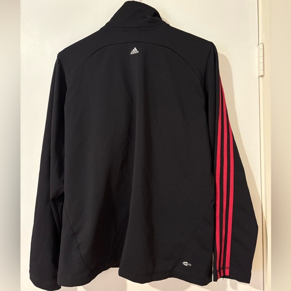 Adidas Black Windbreaker with Pink Stripes - Picture 7 of 8